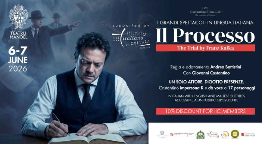 “Il Processo” di Kafka diretta da Andrea Battistini a Malta